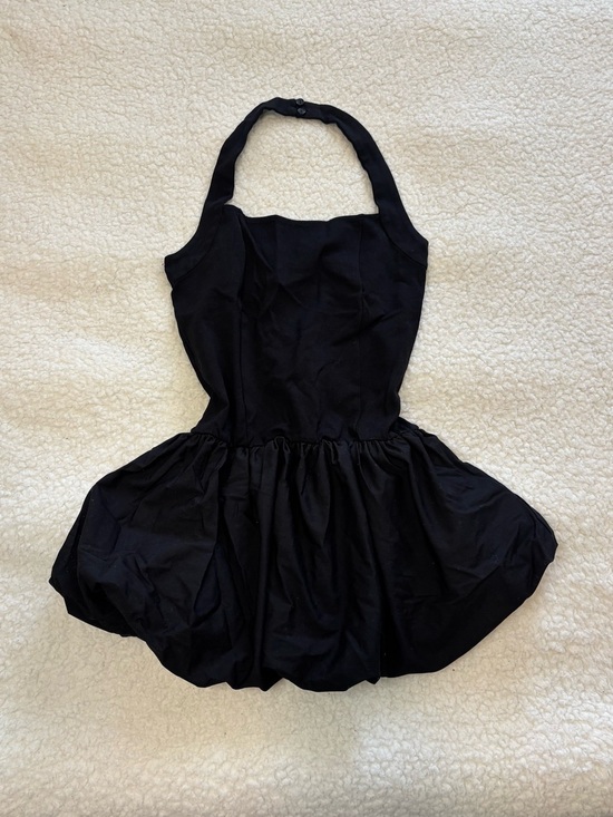 GLG Dresses & Skirts - GLG Women Black Halter Style Balloon Mini Dress